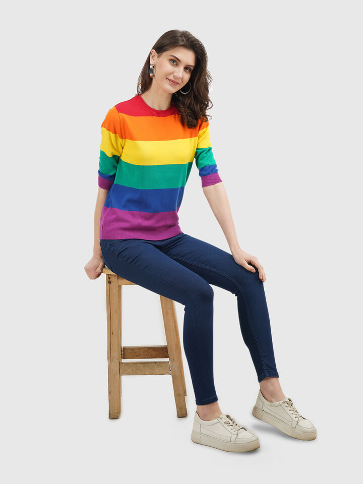 Rainbow Stripe Tricot image number 4